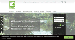 Desktop Screenshot of galabau-mv.de